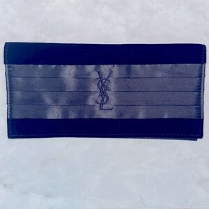 YSL Clutch. New. Never Worn. Velvet & Satin.  Magnetic Closure
